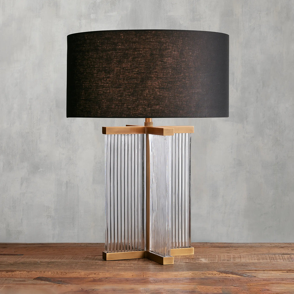 Delsie Table Lamp  Kevin Studio BRASS SMOKE BLACK