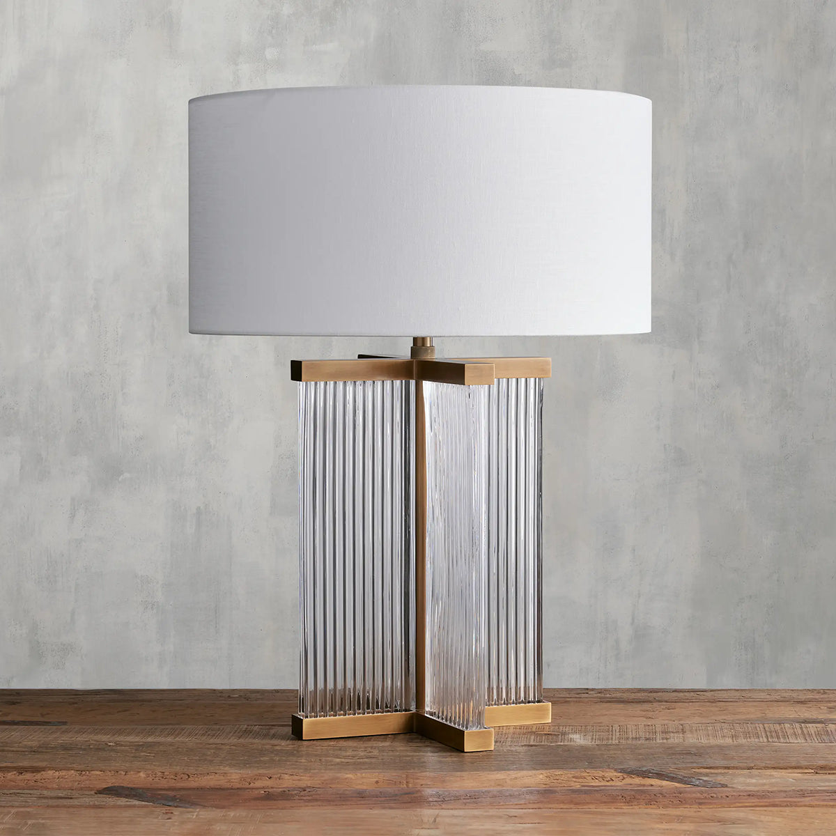 Delsie Table Lamp  Kevin Studio BRASS CLEAR WHITE