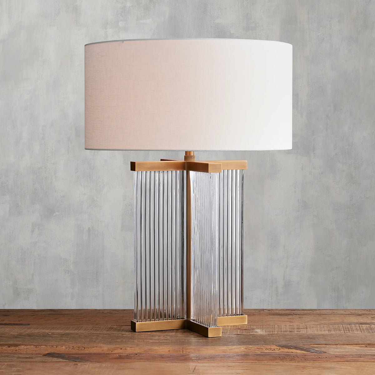 Delsie Table Lamp  Kevin Studio BRASS CLEAR FLAX