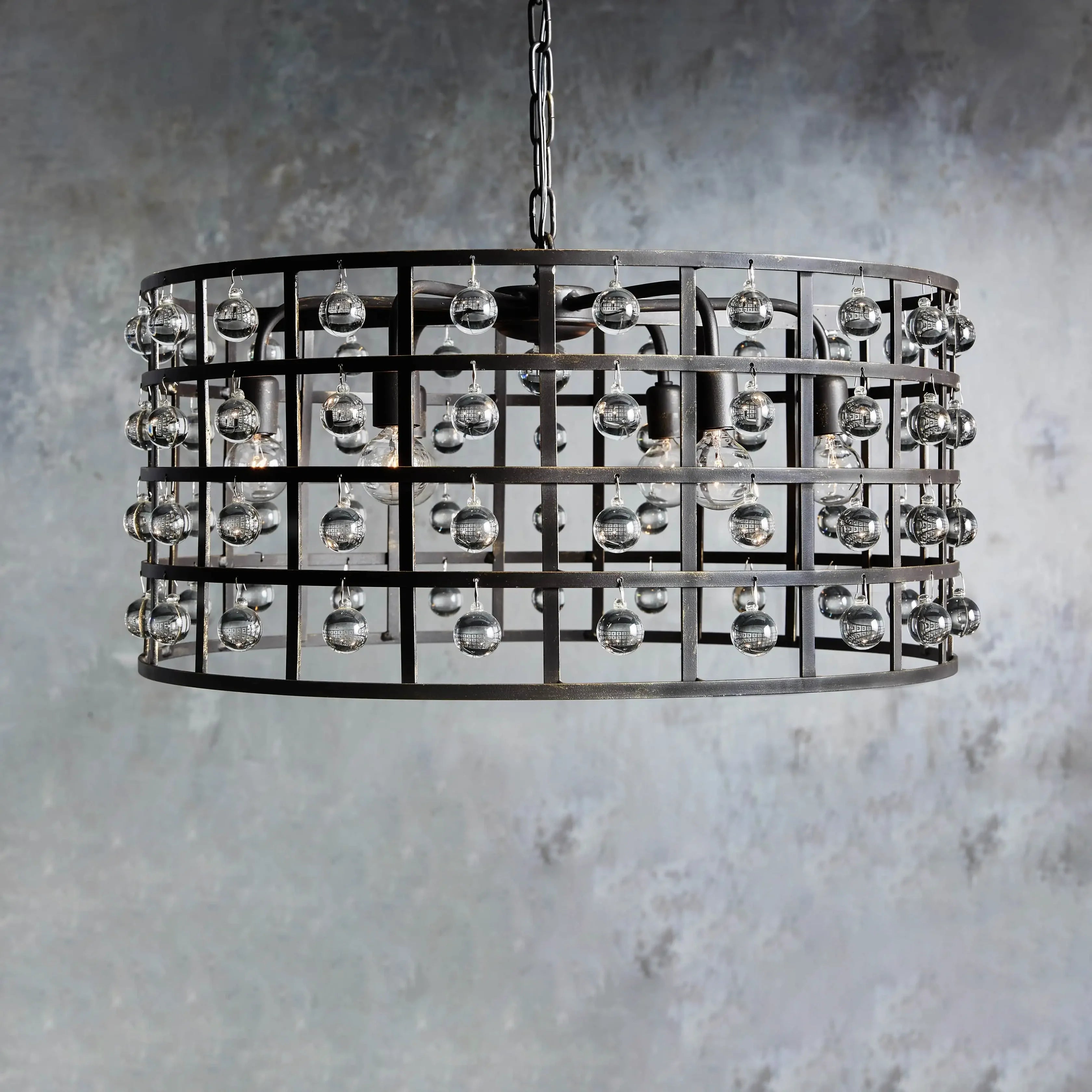 Moder Cage Rectangular Chandelier Chandelier Kevin Studio Inc   