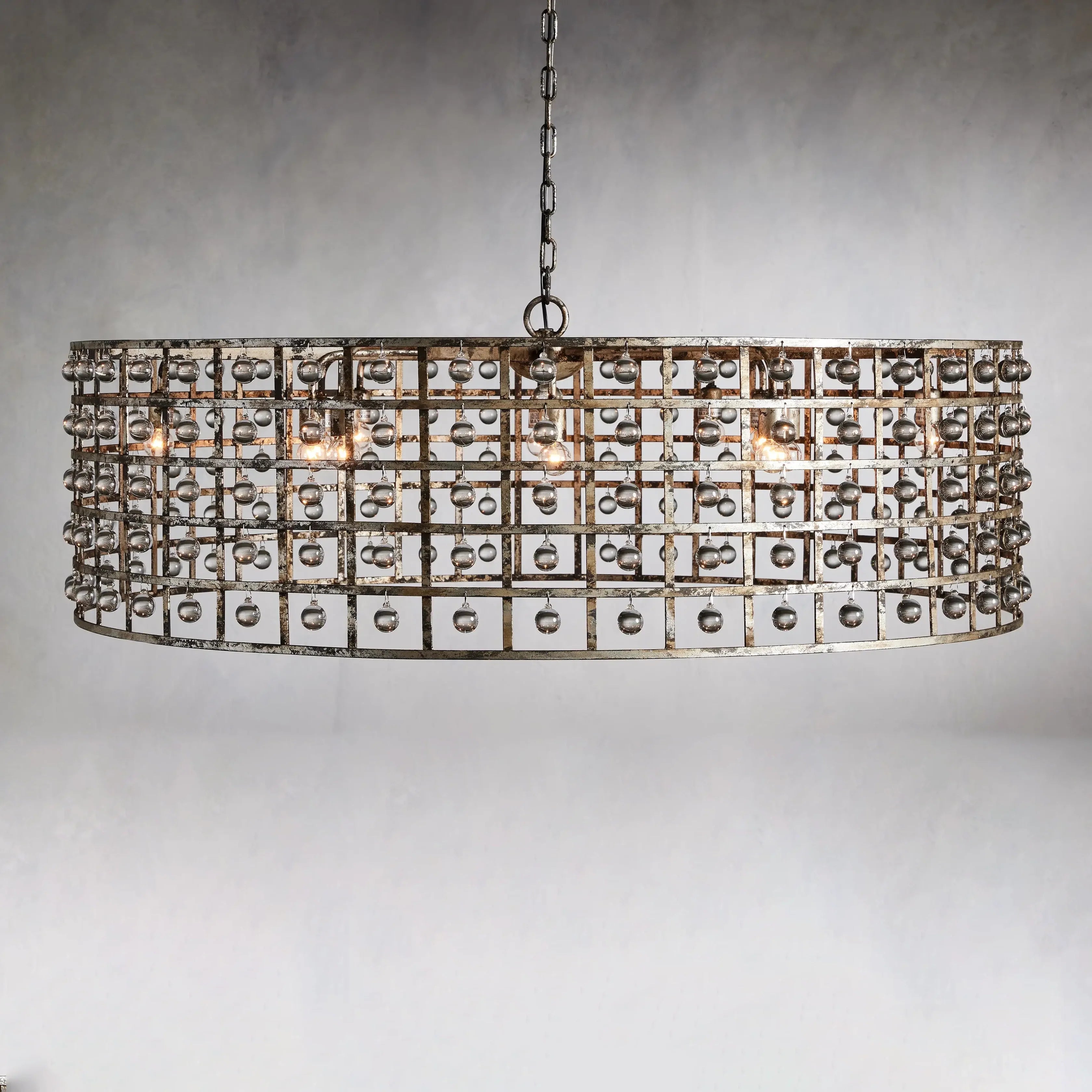 Moder Cage Rectangular Chandelier Chandelier Kevin Studio Inc   