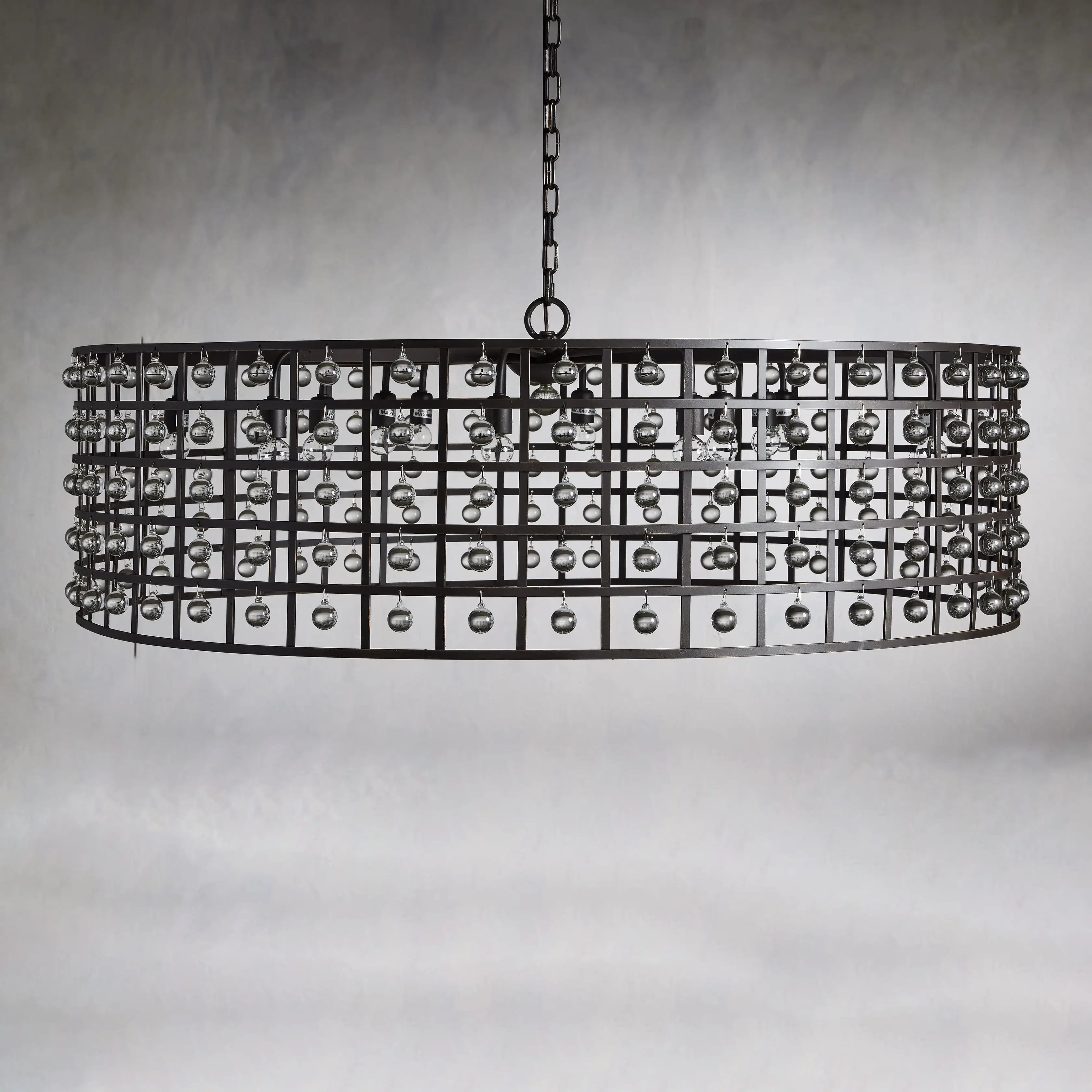 Moder Cage Rectangular Chandelier Chandelier Kevin Studio Inc   