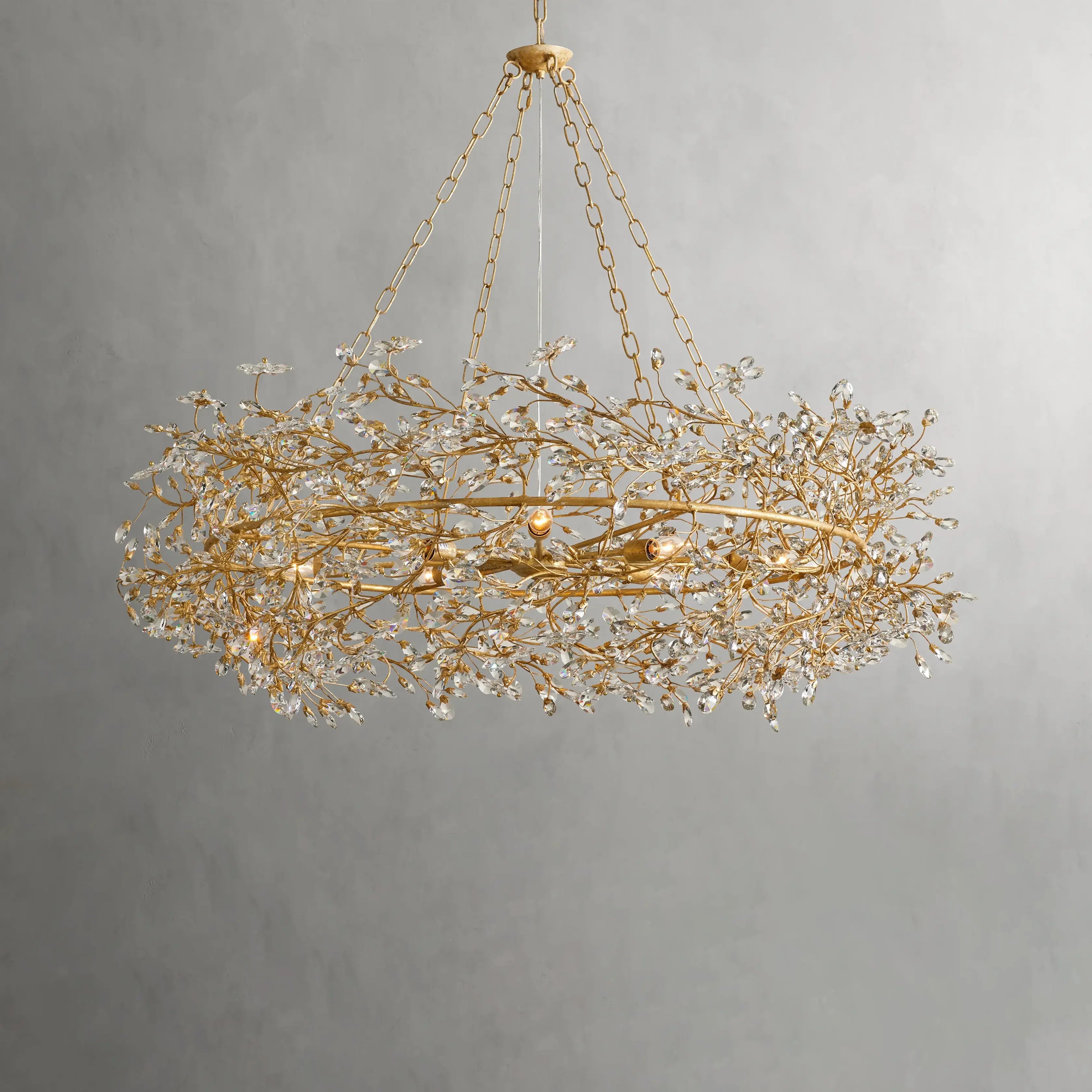 Fiore Crown Chandelier Chandelier Kevin Studio GOLD 39" 