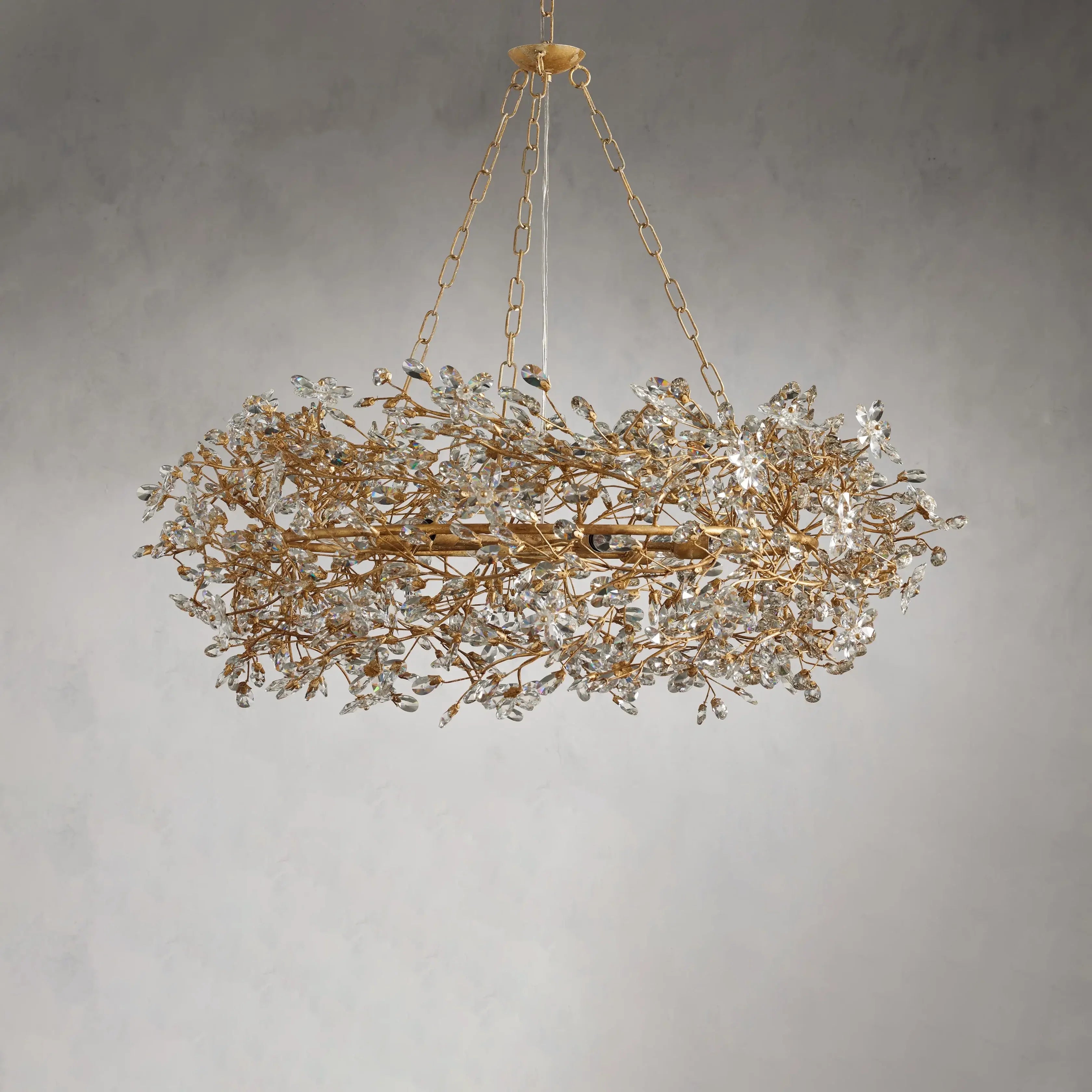 Fiore Crown Chandelier Chandelier Kevin Studio GOLD 48" 