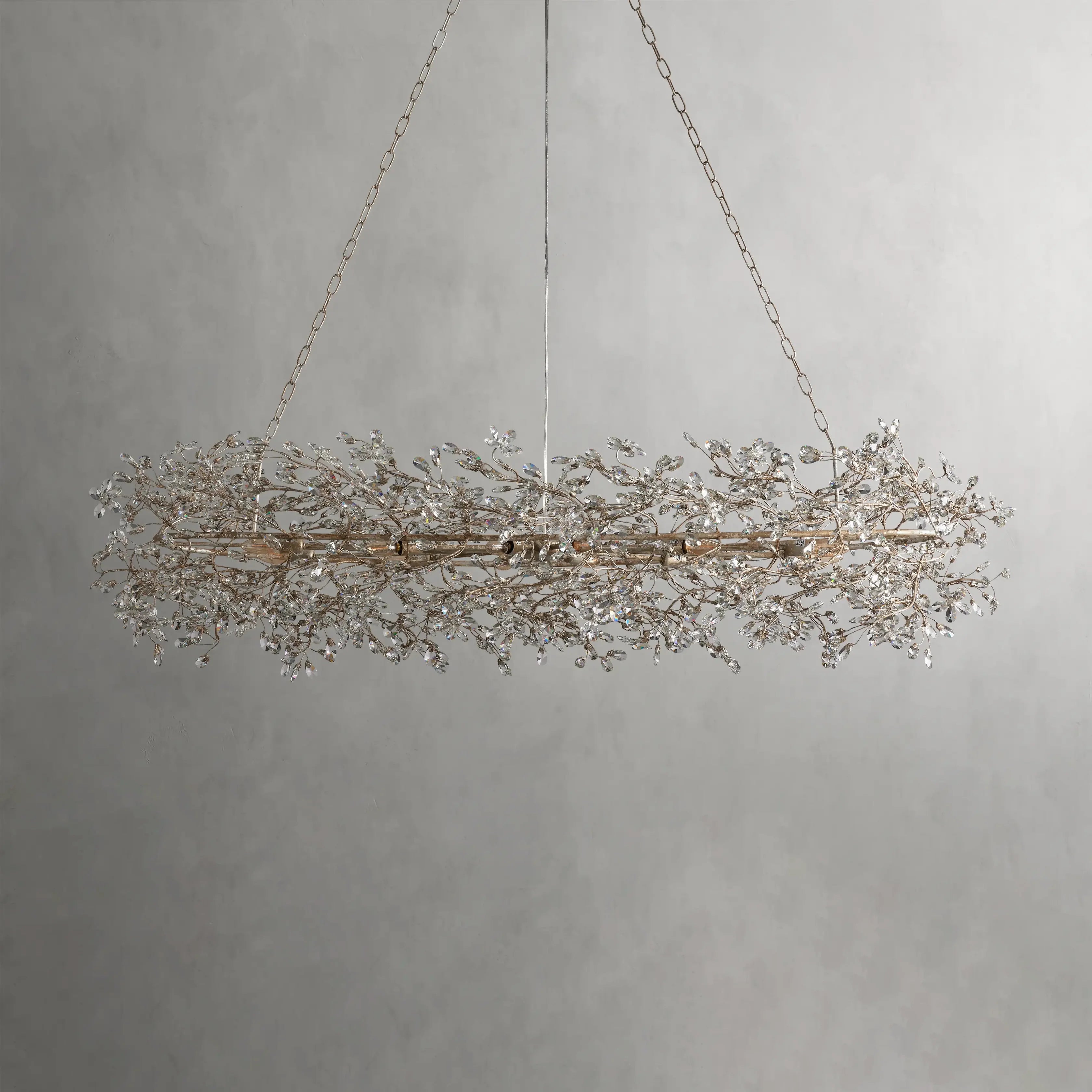 Fiore Oval Chandelier Chandelier Kevin Studio SILVER  