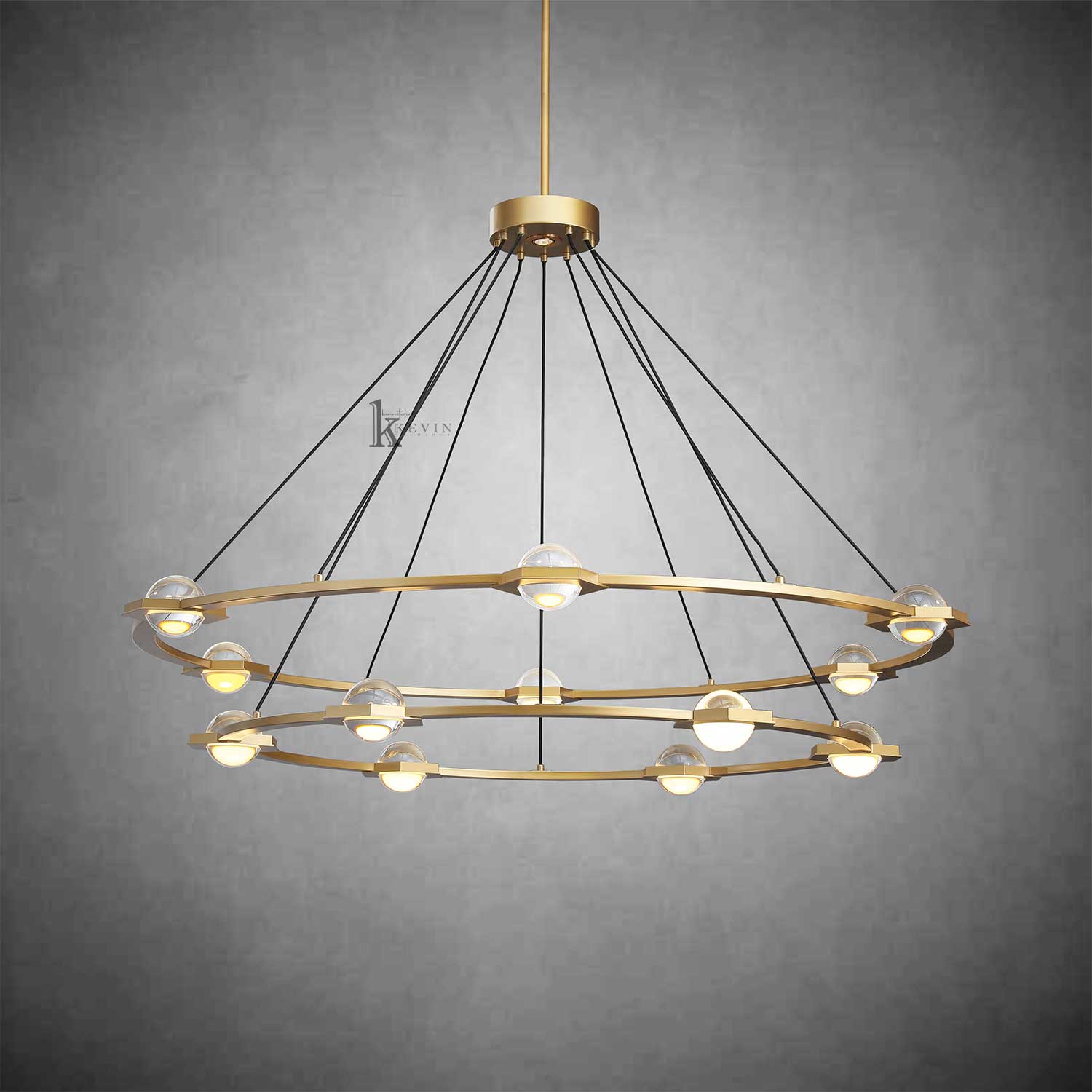 Eclarae 2-Tier Round Chandelier