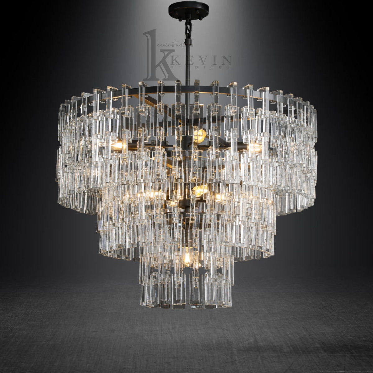 Seraphina Modern Tiered Round Crystal Chandelier 36'', 48", 60"