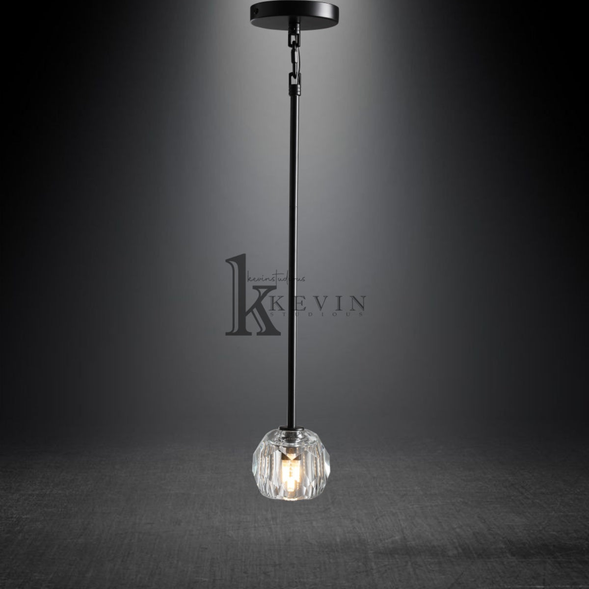 Kristal Modern Crystal Ball Pendant Light (Rod), Kitchen Island Pendant Lighting