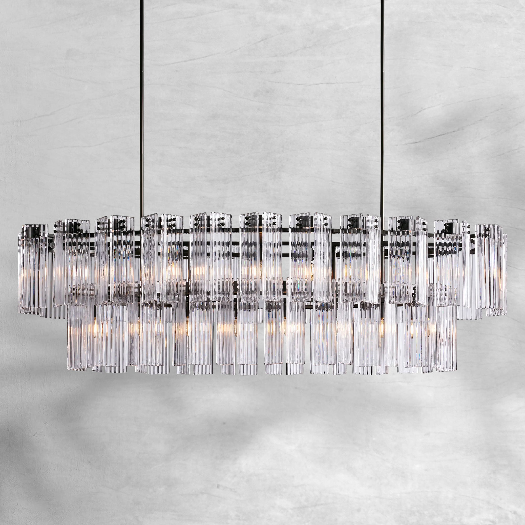 Delsie Oval Chandelier 51"63"72"