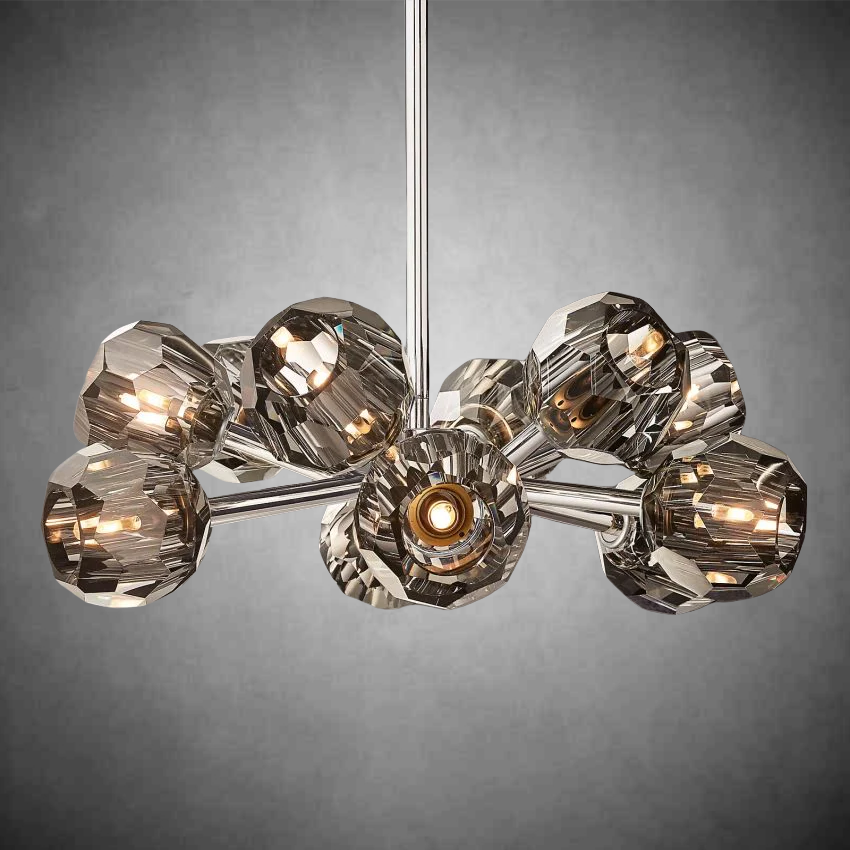 Bille De Crystal Glass Round Chandelier 24"36"48"60"72"