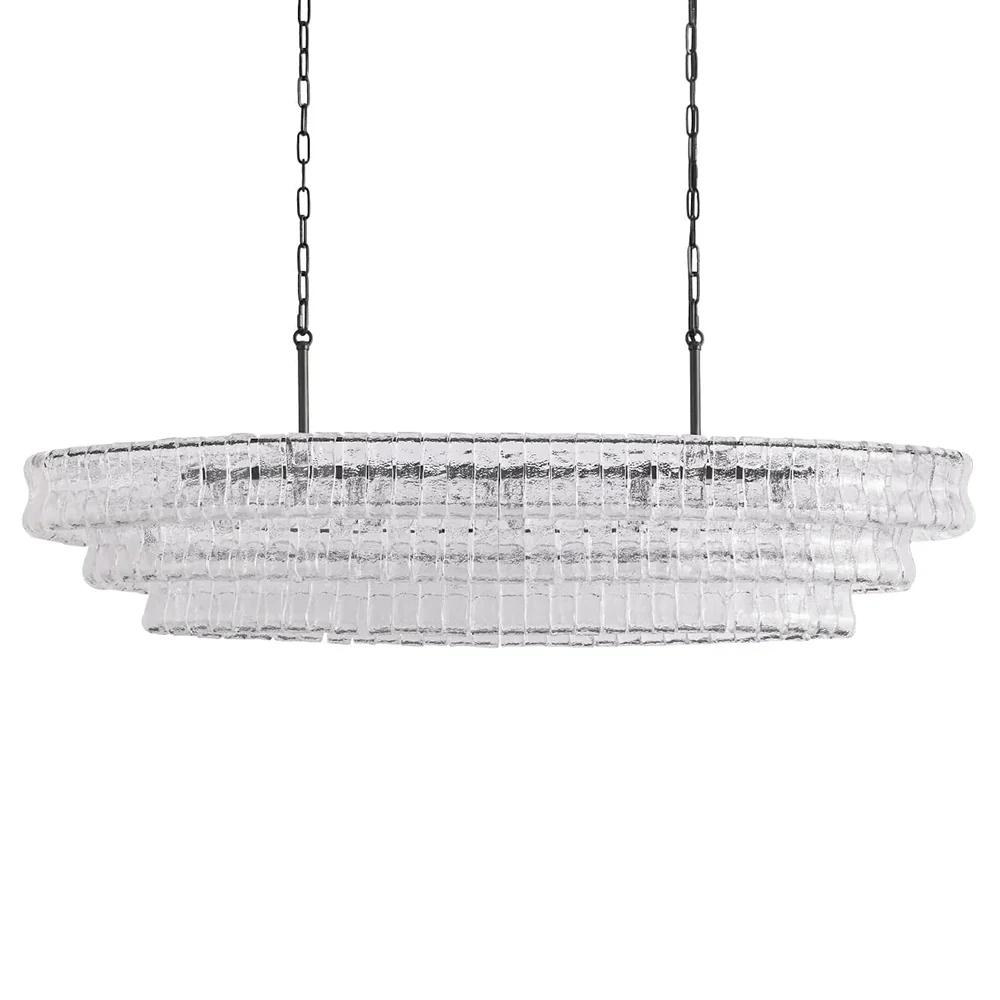 Evadne Modern Glass Oval Chandelier chandeliers for dining room,chandeliers for stairways,chandeliers for foyer,chandeliers for bedrooms,chandeliers for kitchen,chandeliers for living room Kevin Studio Inc   