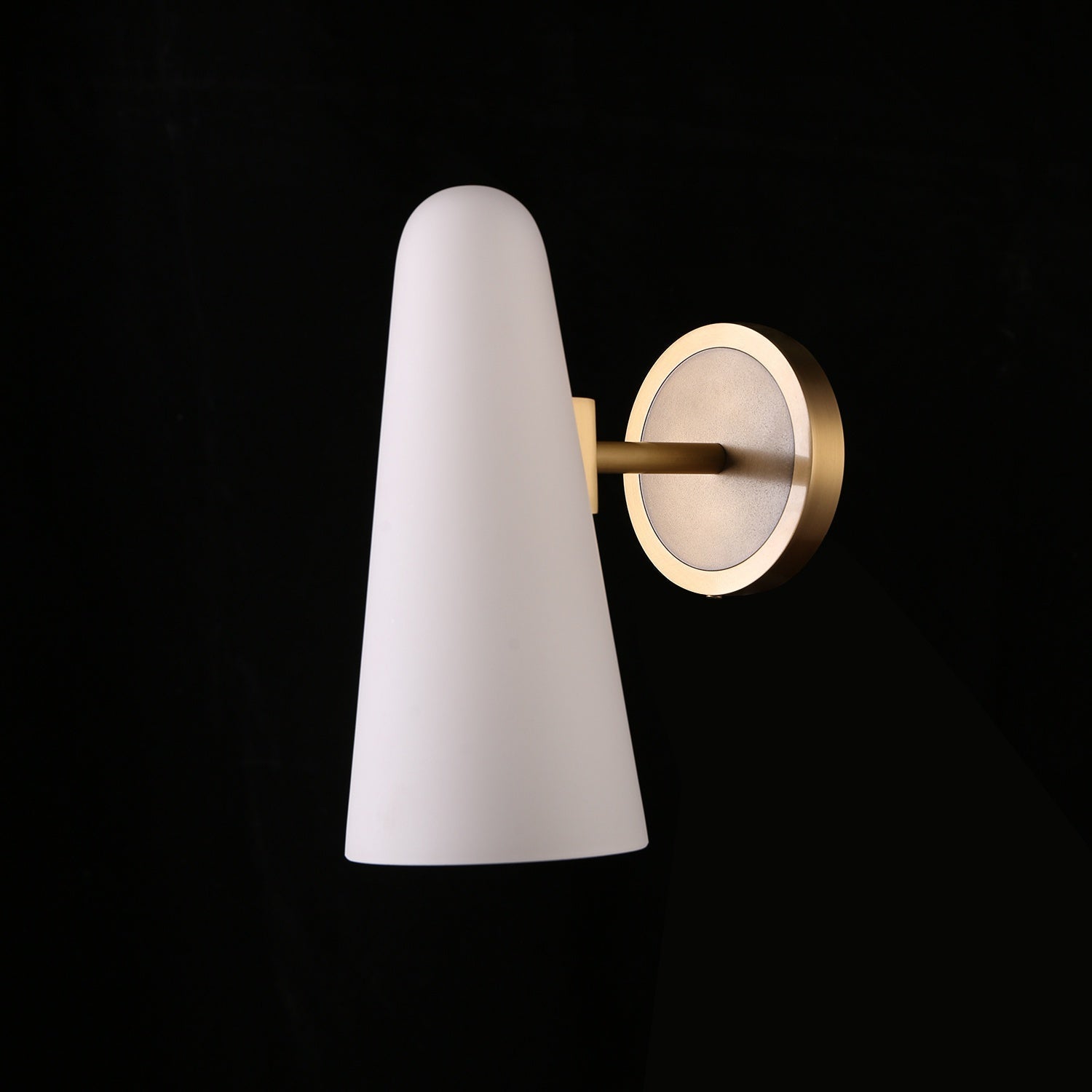 Lydia White Ceram Shade Wall Sconce  Herman Lighting   