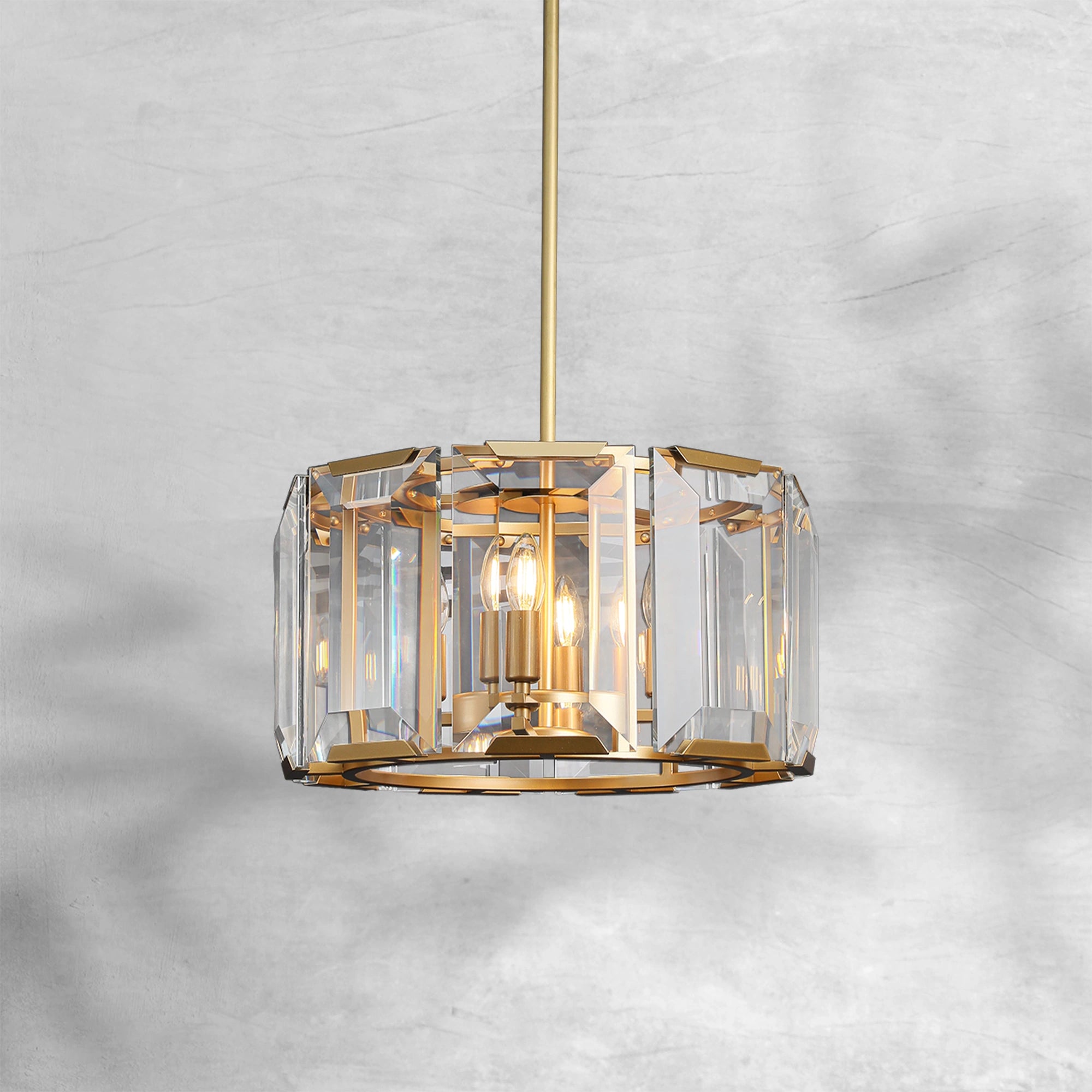 Harlew Crystal Round Chandelier 19"31"43"60"