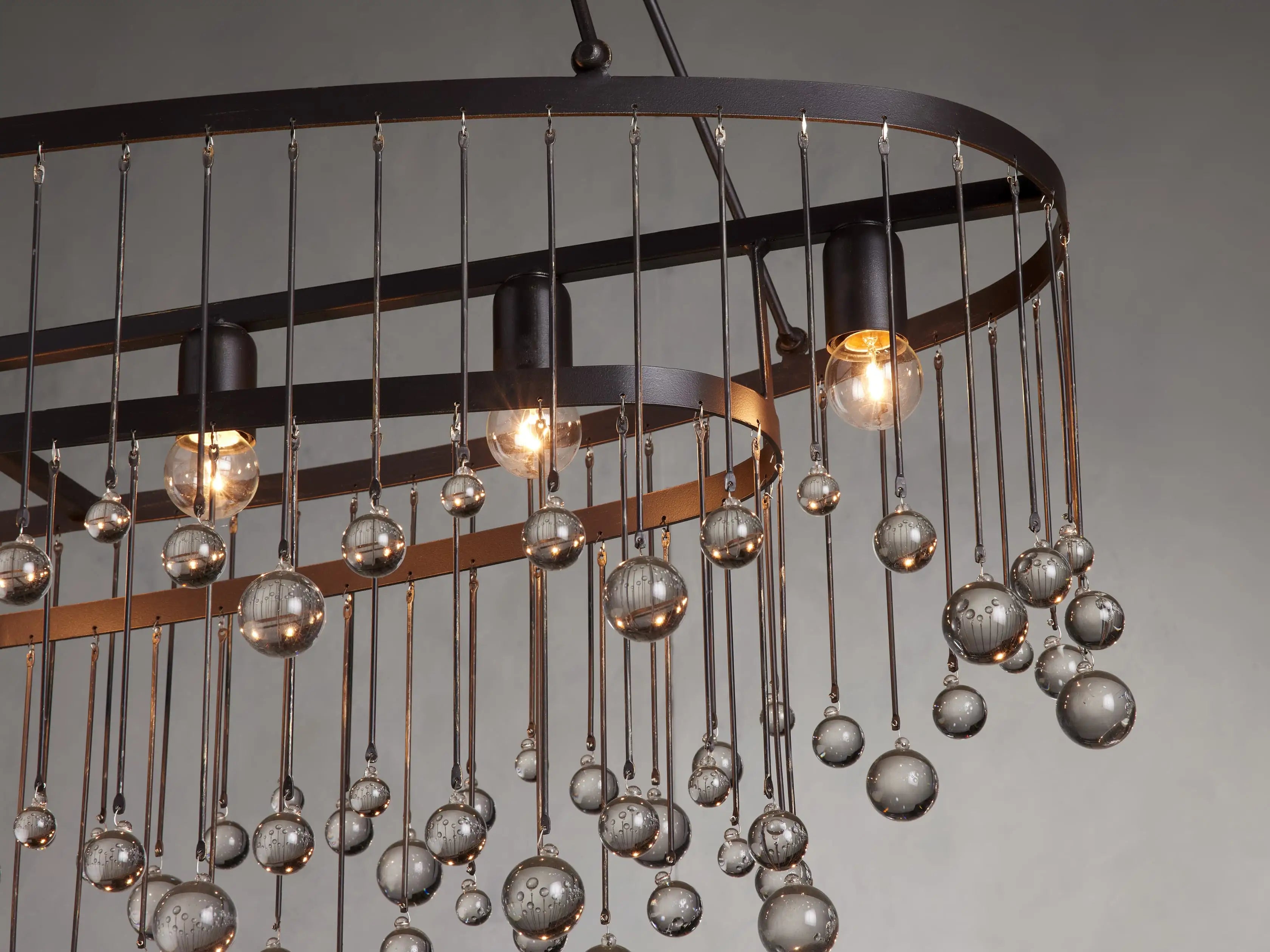 Kevin Aubrey 7 Light Oval Chandelier Lighting Kevin Studio Inc   