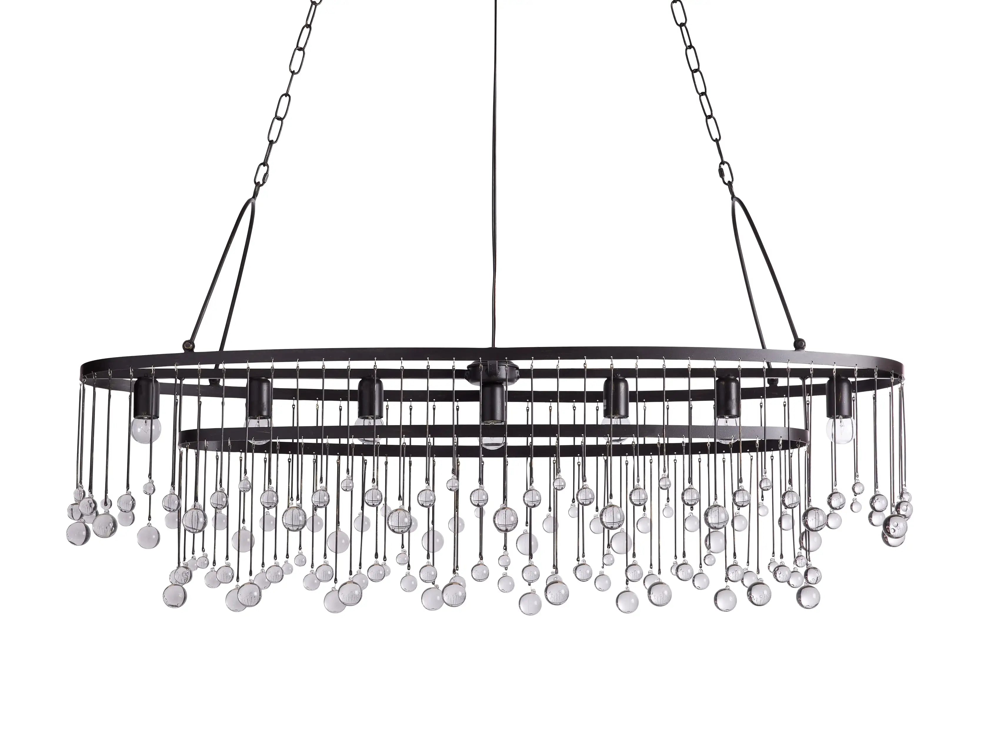 Kevin Aubrey 7 Light Oval Chandelier Lighting Kevin Studio Inc   