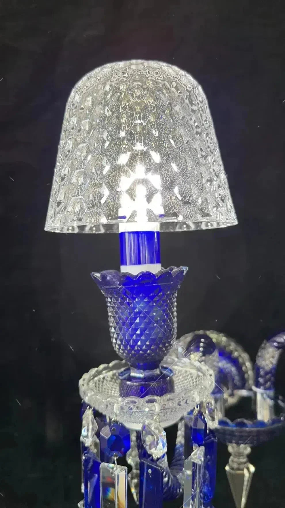 Bakala Zenith Faunacrystopolis Blue Crystal Chandelier