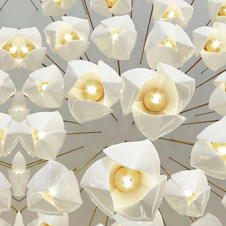 Kevin Ceramic Blossom Luxe Chandelier for Living Room  Kevinstudiolives   