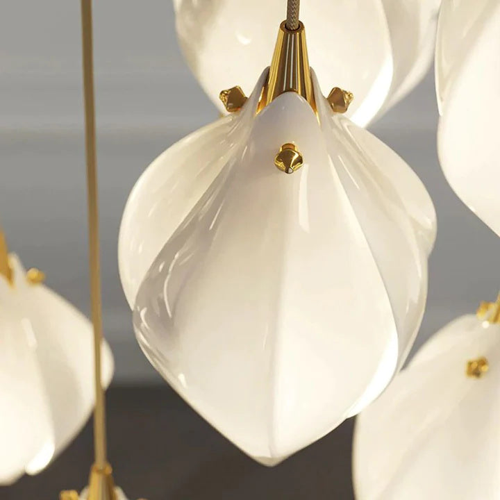 Kevin Ceramic Blossom Luxe Chandelier for Living Room  Kevinstudiolives   