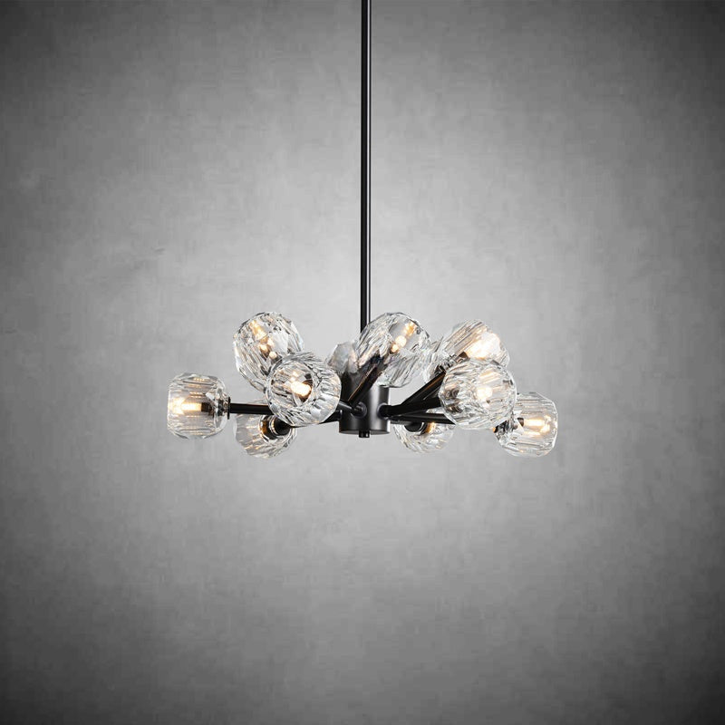 Bille De Crystal Glass Round Chandelier 24"36"48"60"72"