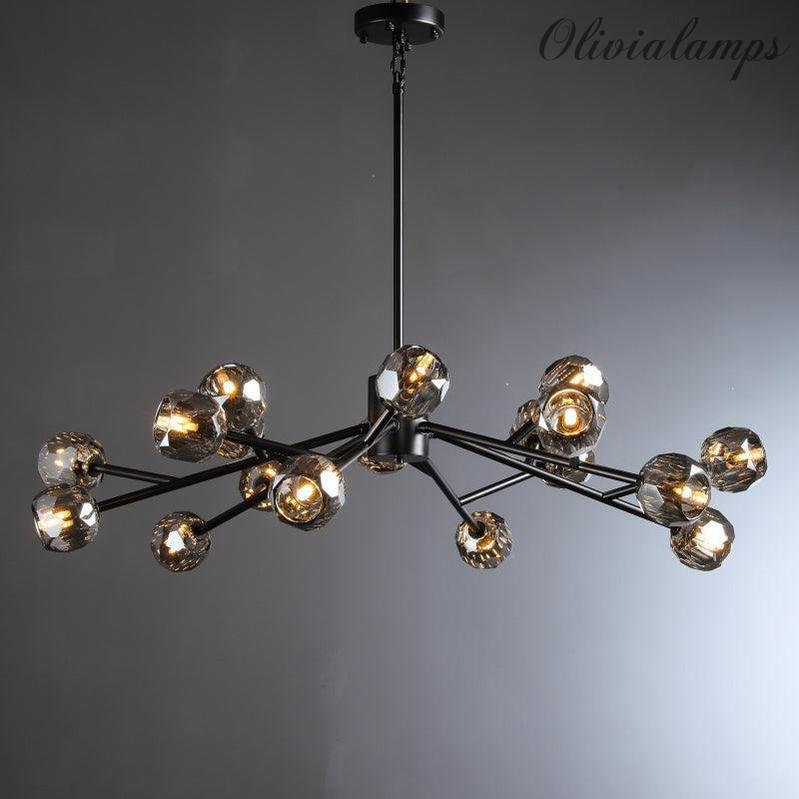 Bille De Crystal Glass Round Chandelier 24"36"48"60"72"