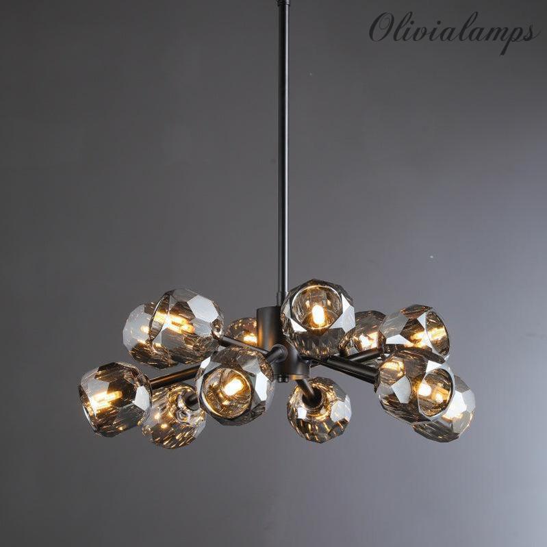 Bille De Crystal Glass Round Chandelier 24"36"48"60"72"