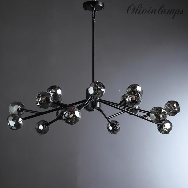 Bille De Crystal Glass Round Chandelier 24"36"48"60"72"