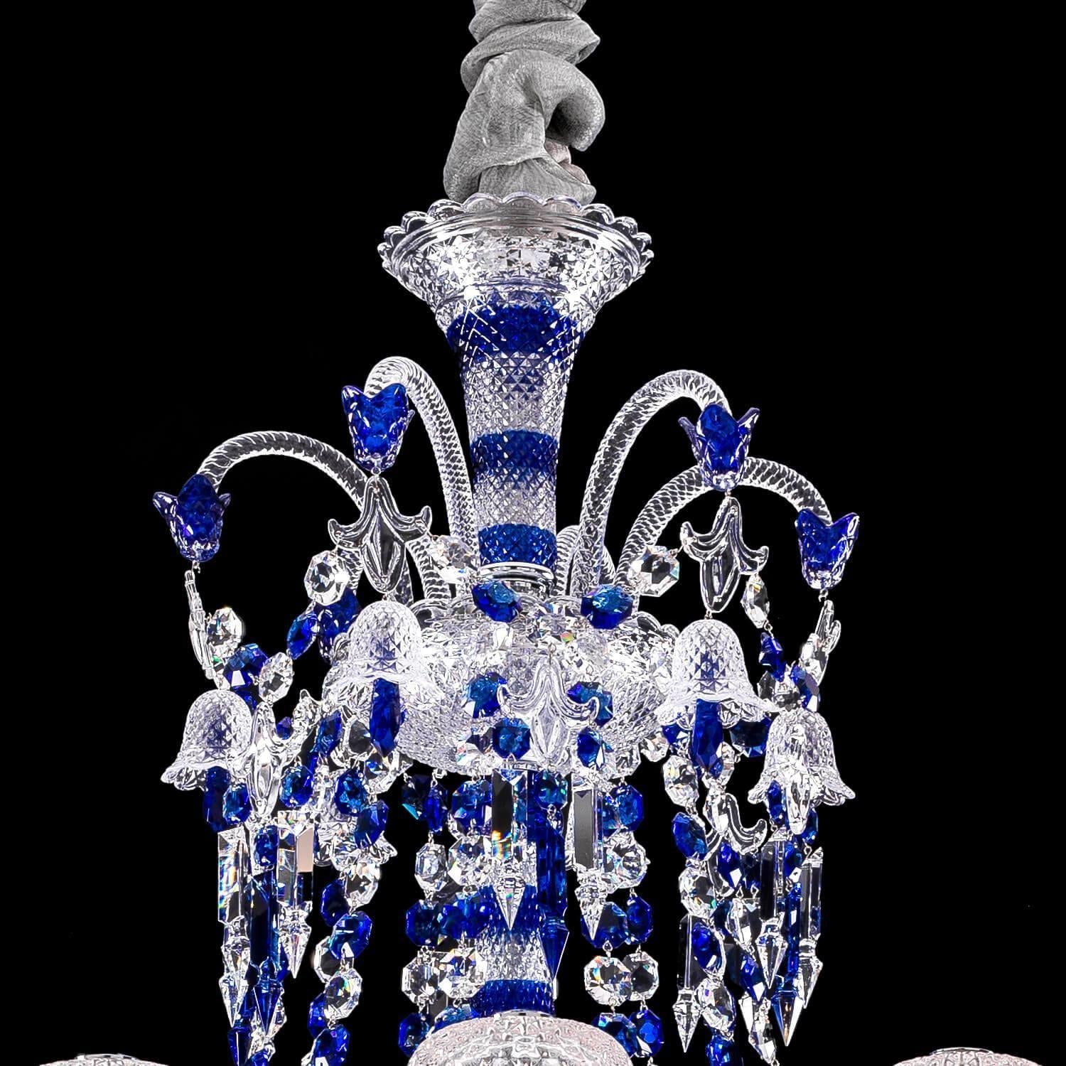 Bakala Zenith Faunacrystopolis Blue Crystal Chandelier