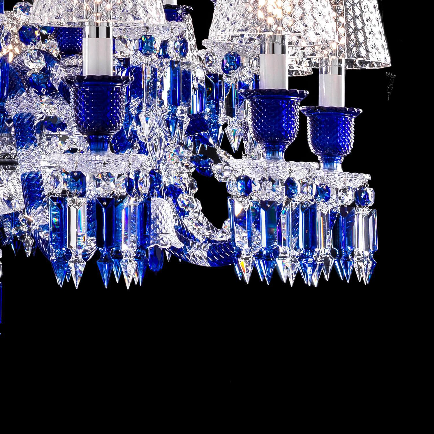 Bakala Zenith Faunacrystopolis Blue Crystal Chandelier