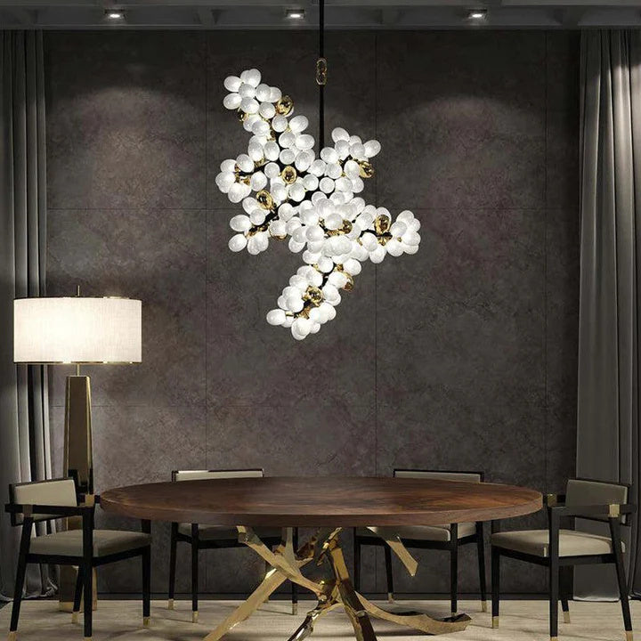 Kevin Luxury Escamoles Vertical Grape Chandelier chandelier for bedroom,chandelier for dining room,chandelier for stairways,chandelier for foyer,chandelier for bathrooms,chandelier for living room Kevinstudiolives   