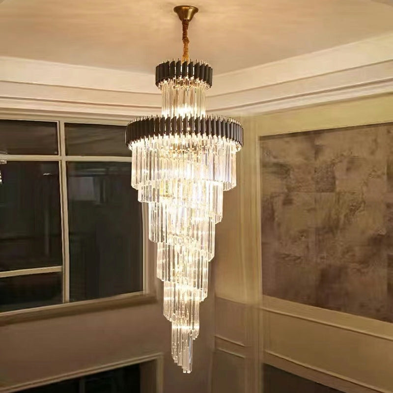 Helix Crystal Elegance Chandelier for Entrance and Staircase Chandeliers Kevinstudiolives   