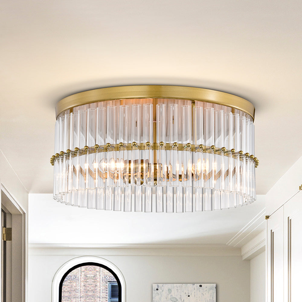 Molly Crystal Round Flush Mount Chandelier Kevin Studio   