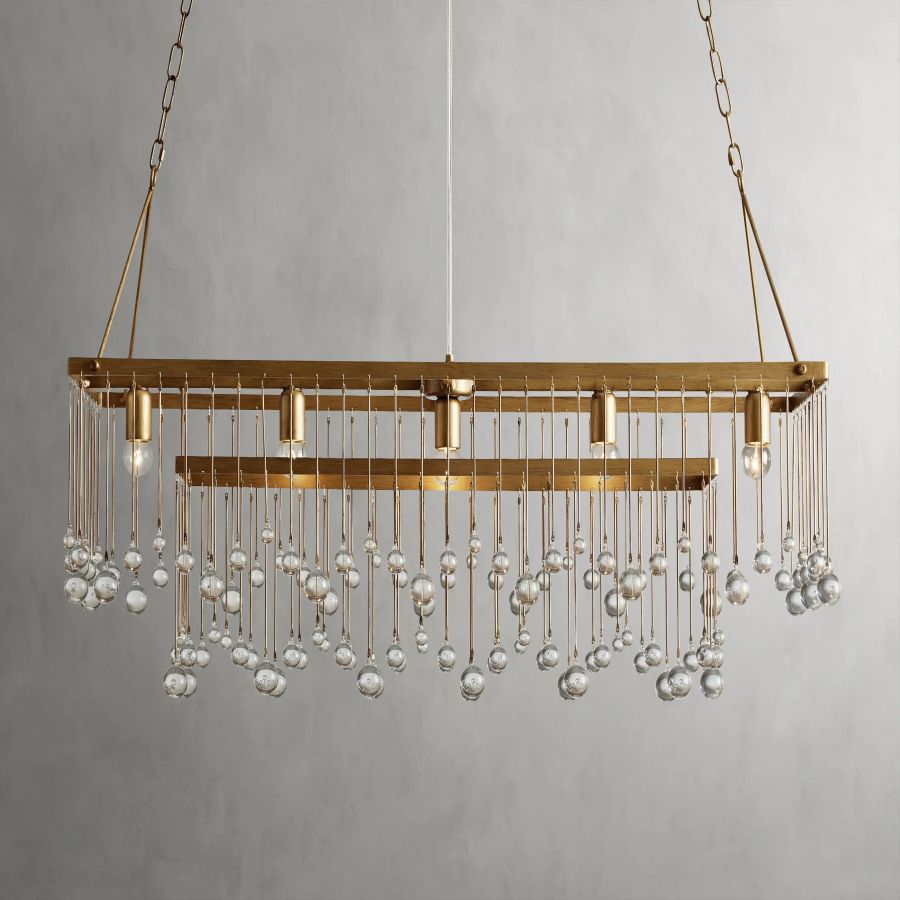 Aubrey Gael Rectangular Chandelier Chandelier Kevin Studio Inc   