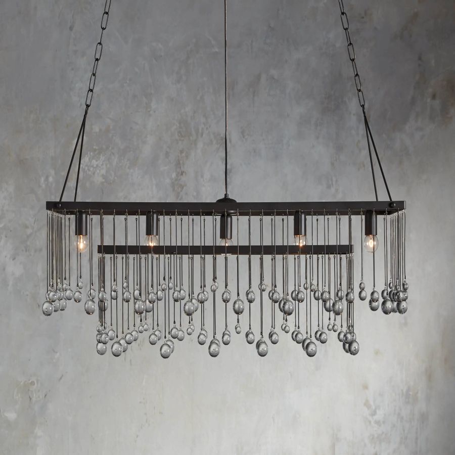 Aubrey Gael Rectangular Chandelier Chandelier Kevin Studio Inc   