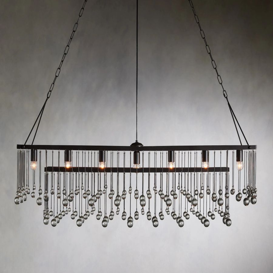 Aubrey Gael Rectangular Chandelier Chandelier Kevin Studio Inc   