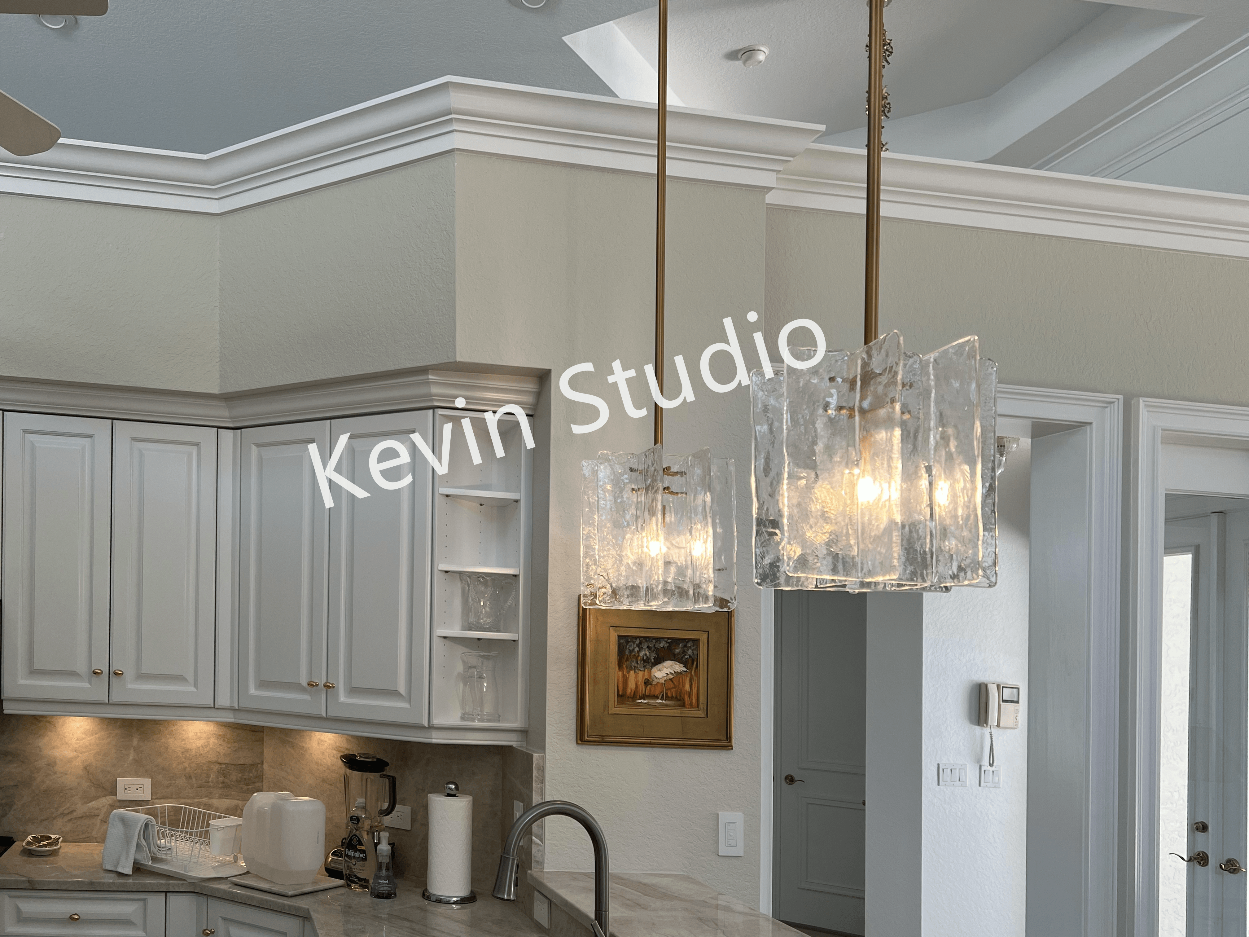 Peppin Modern Crystal Pendant Light chandelier Kevin Studio Inc   