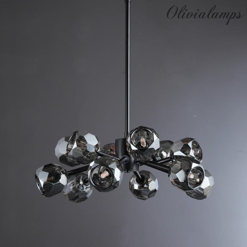 Bille De Crystal Glass Round Chandelier 24"36"48"60"72"