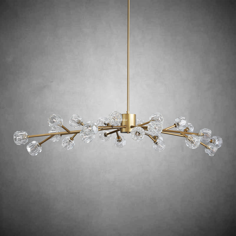 Bille De Crystal Round Chandelier 72"