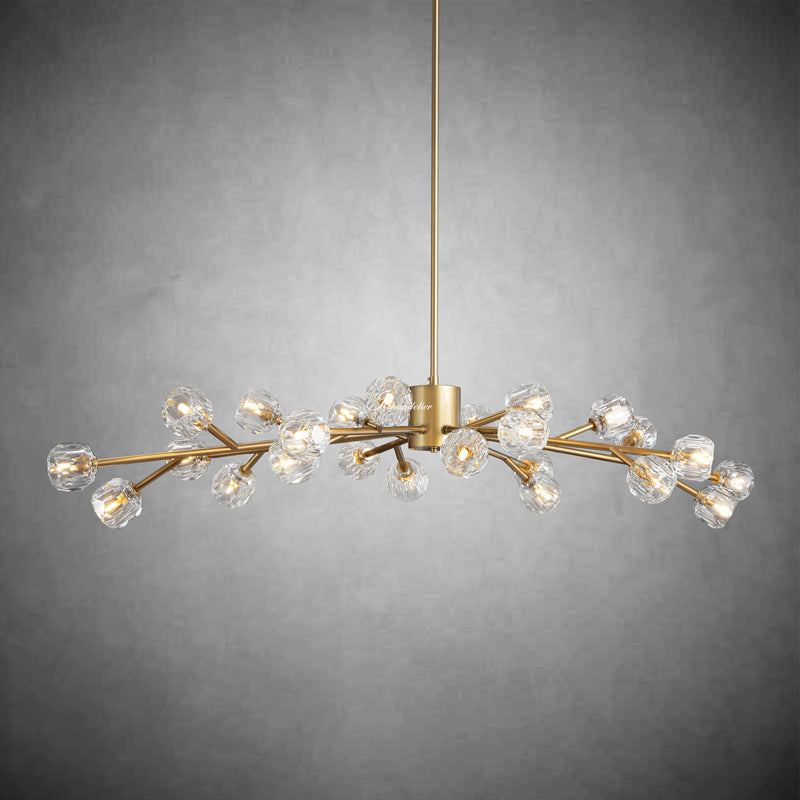 Bille De Crystal Round Chandelier 72"