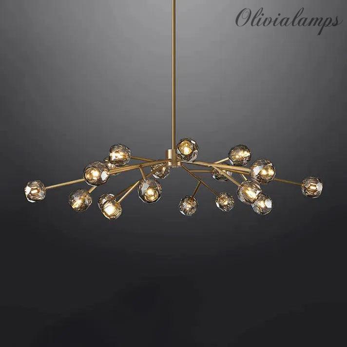 Bille De Crystal Glass Round Chandelier 24"36"48"60"72"