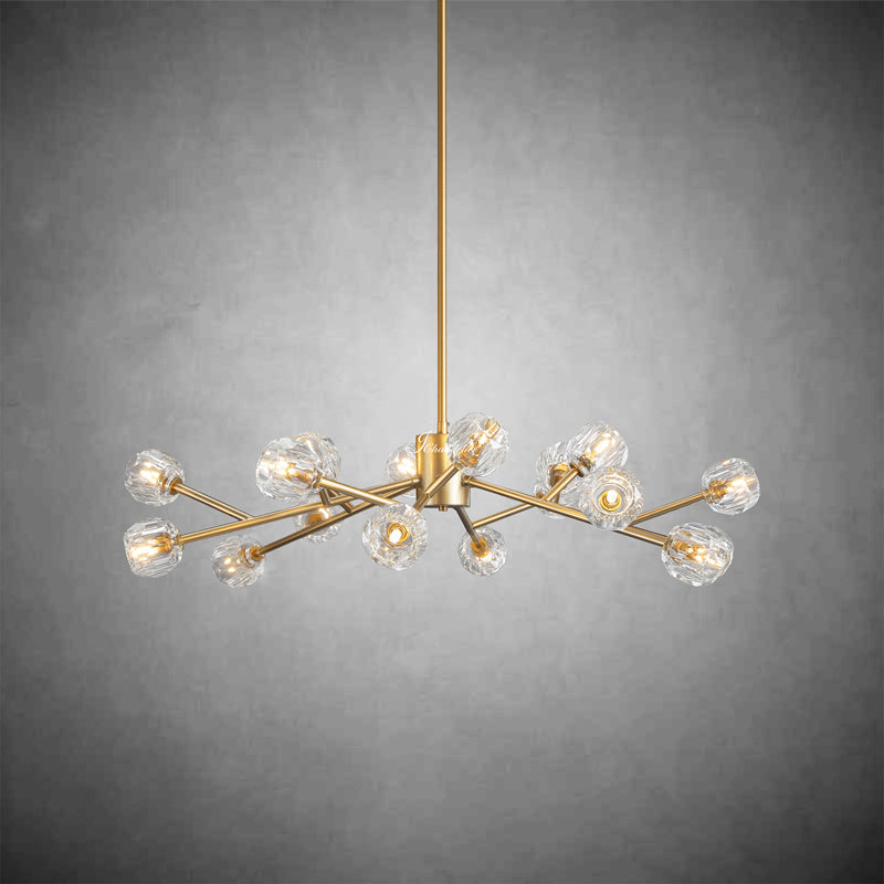 Bille De Crystal Round Chandelier 48"