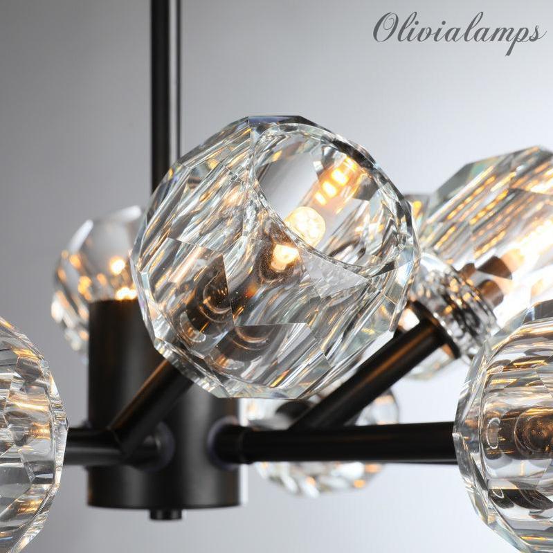 Bille De Crystal Glass Round Chandelier 24"36"48"60"72"