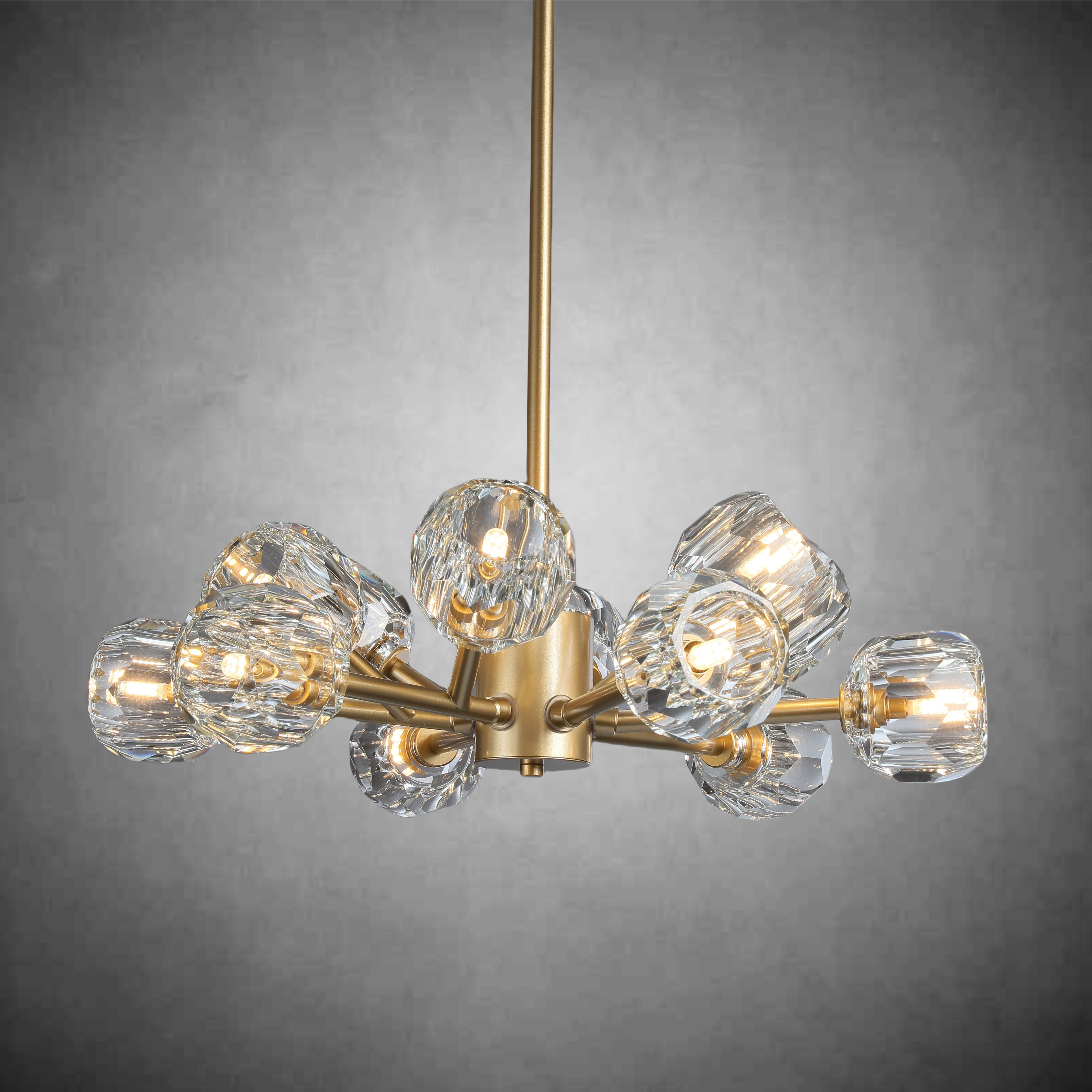 Bille De Crystal Glass Round Chandelier 24"36"48"60"72"