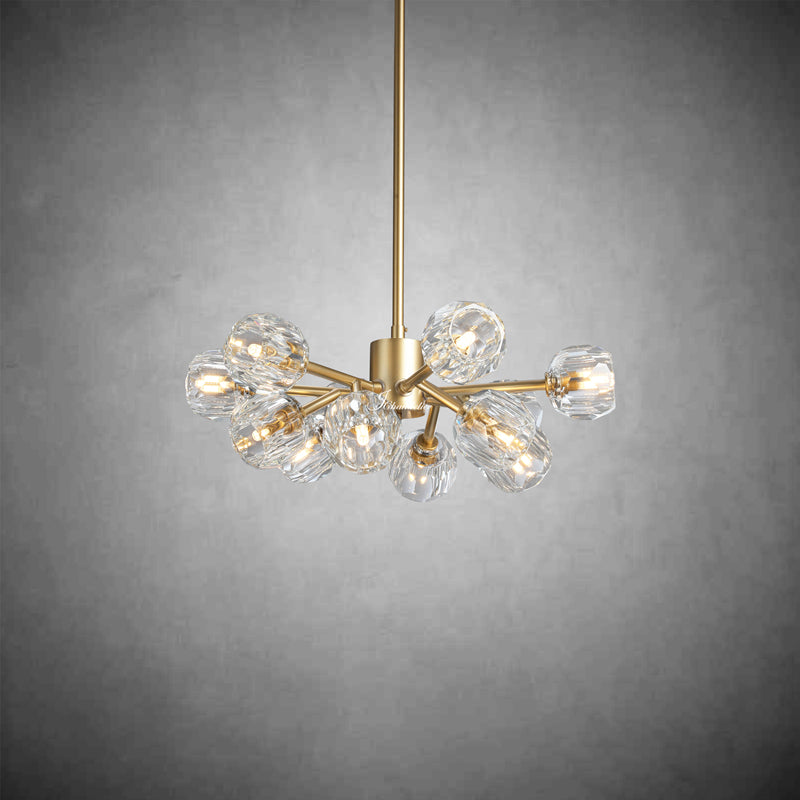 Bille De Crystal Round Chandelier 24"