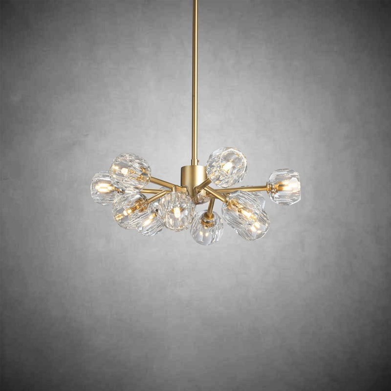 Bille De Crystal Glass Round Chandelier 24"36"48"60"72"