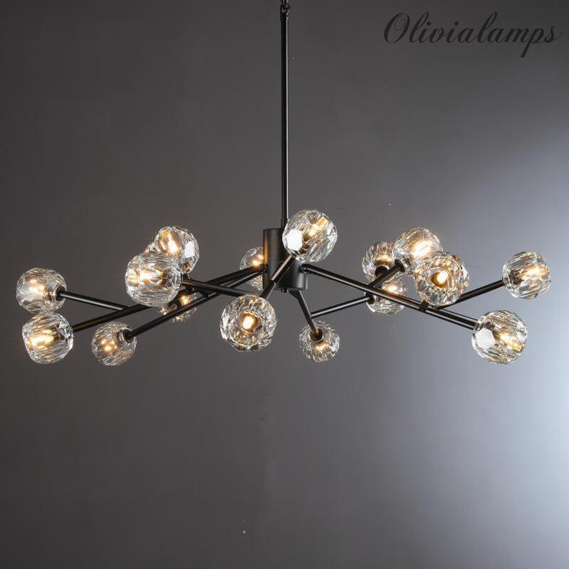 Bille De Crystal Glass Round Chandelier 24"36"48"60"72"