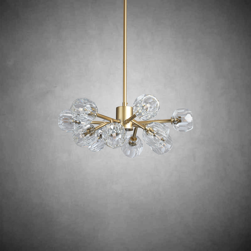 Bille De Crystal Round Chandelier 24"