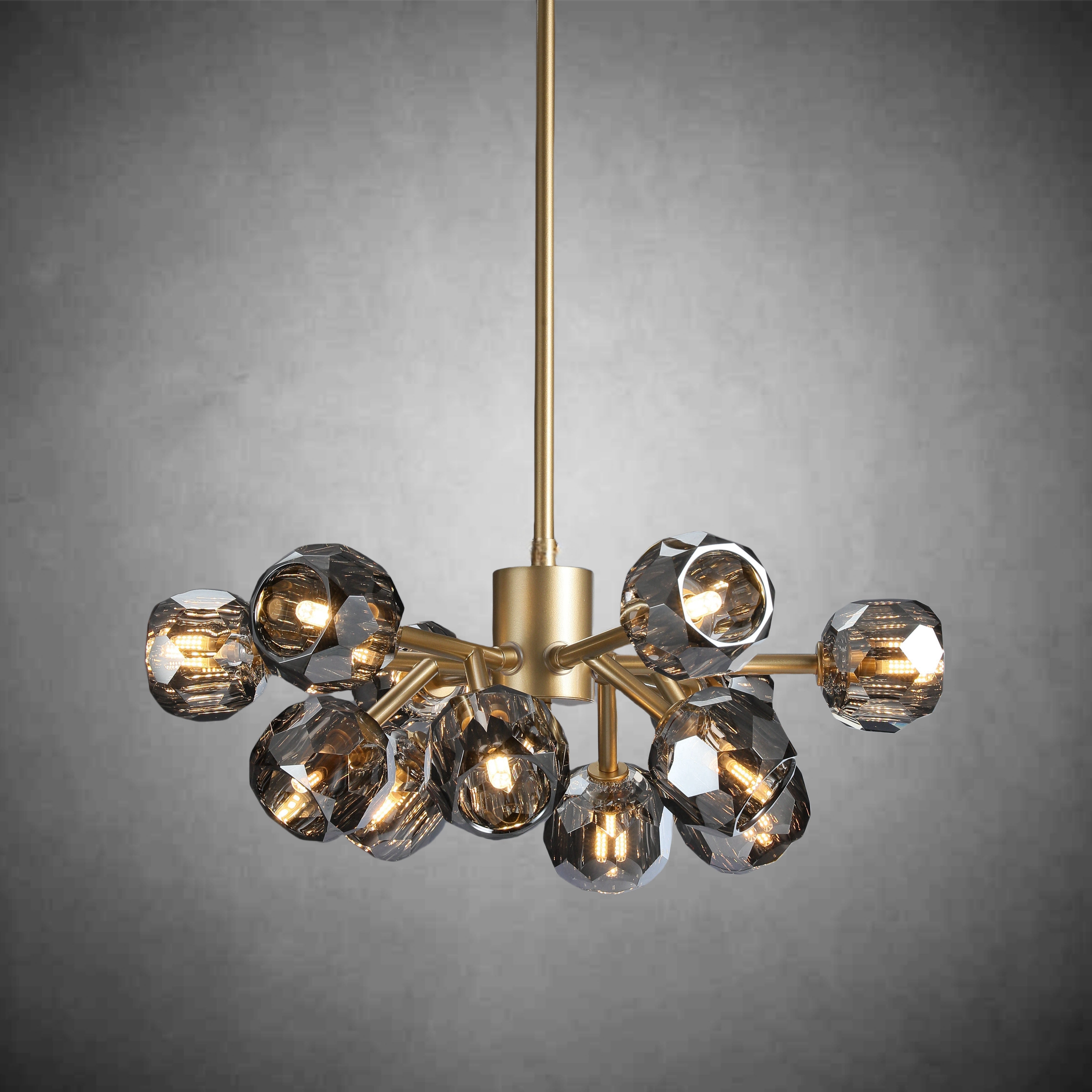 Bille De Crystal Glass Round Chandelier 24"36"48"60"72"