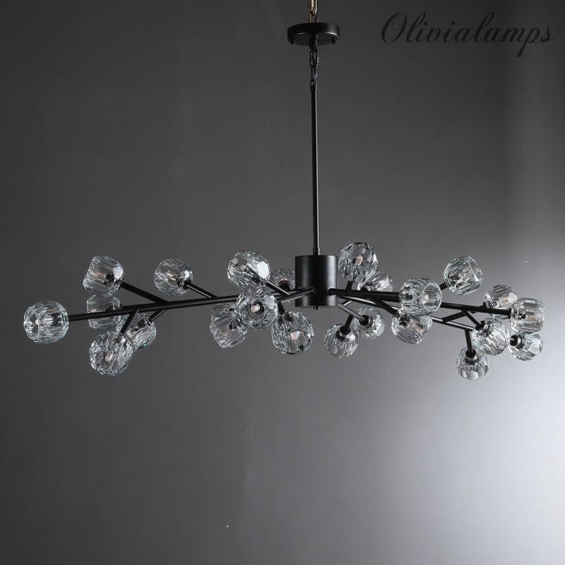 Bille De Crystal Glass Round Chandelier 24"36"48"60"72"
