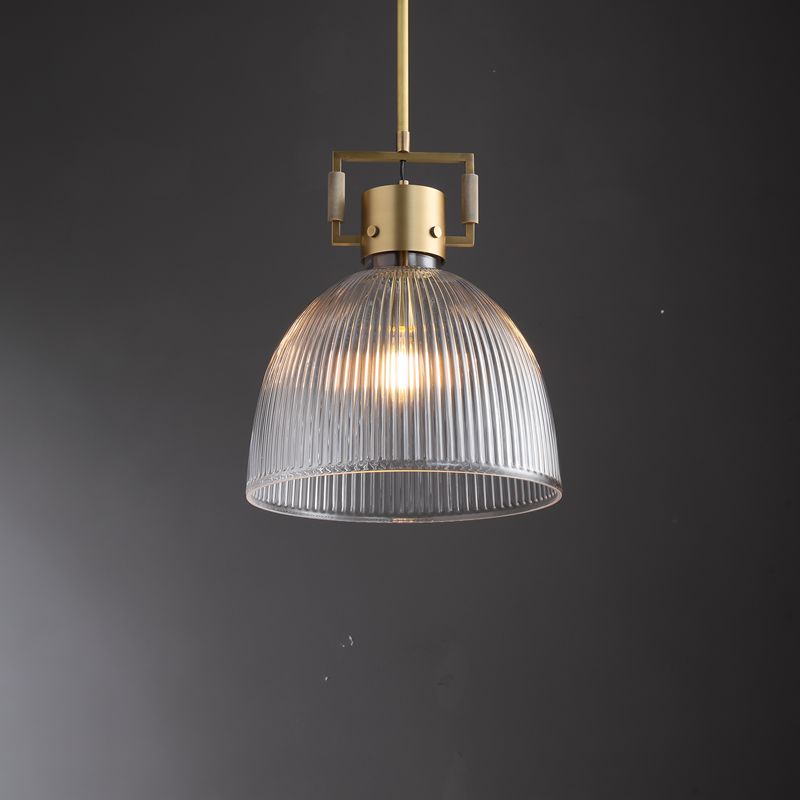 Queena Modern Prismatic Glass Pendant Light 10", 14", 18" Pendant Light Kevin Studio Inc 10'' Brass 