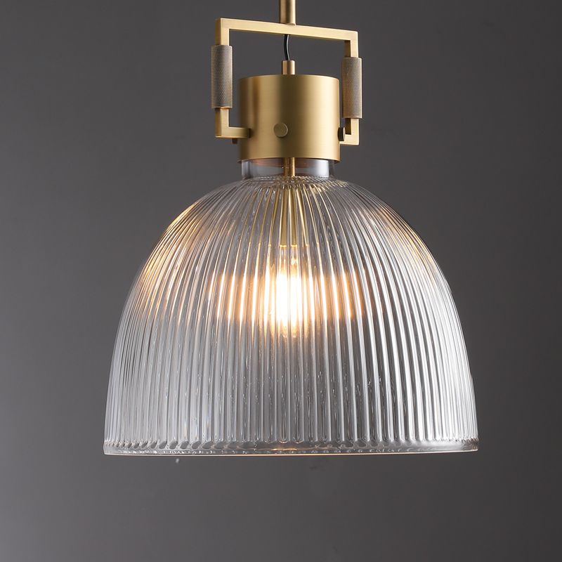 Queena Modern Prismatic Glass Pendant Light 10", 14", 18" Pendant Light Kevin Studio Inc 18'' Brass 